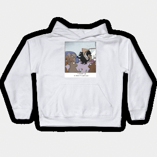 Skunk Leaving Bathroom Kids Hoodie